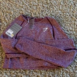 NWT Gymshark Vital seamless long sleeve crop top